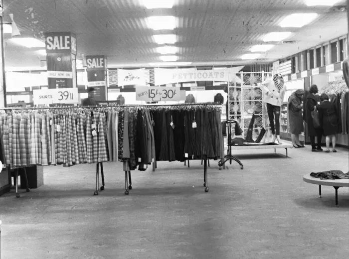 Framed Print : Interior of the Co-Op shop on Oxford Street, London, 6th January 1962 Framed Print : Interior of the Co-Op shop on Oxford Street, London, 6th January 1962