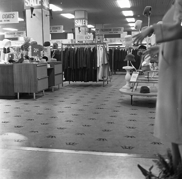 Interior of the Co-Op shop on Oxford Street, London, 6th January 1962