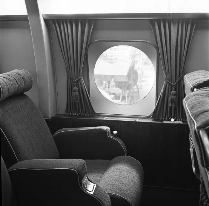 Framed Print : The interior of Handley page Hermes airliner. September 1946