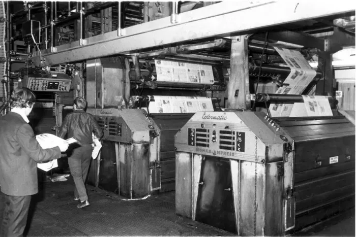 Framed Print : The interior of the machine room at the Daily Express Offices at Fleet Street Framed Print : The interior of the machine room at the Daily Express Offices at Fleet Street