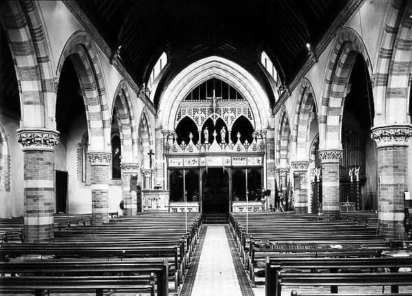 Interior of St Andrews Church, Uxbridge, Circa 1934