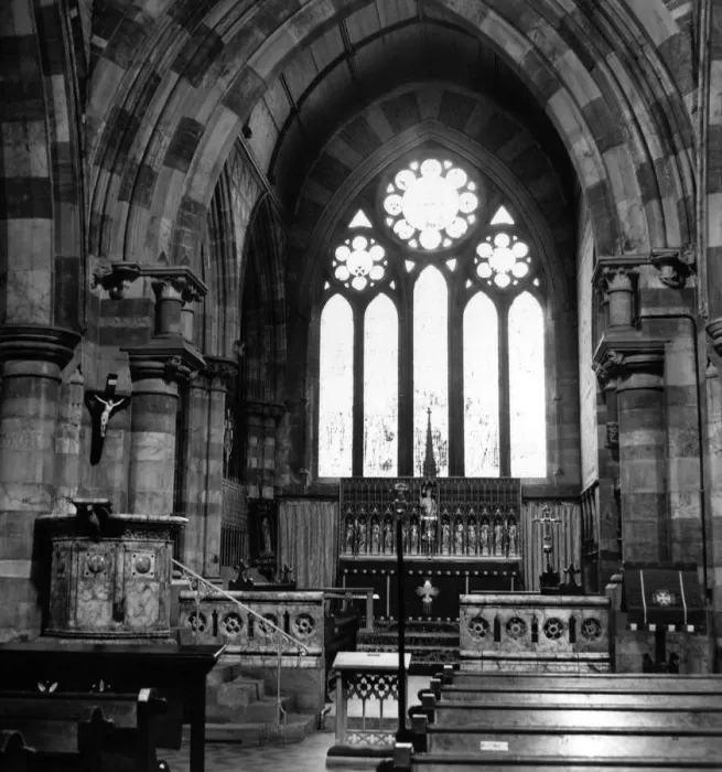 Framed Print : Interior view of St Margarets Church, Roath, Cardiff, Wales. Circa 1964 Framed Print : Interior view of St Margarets Church, Roath, Cardiff, Wales. Circa 1964