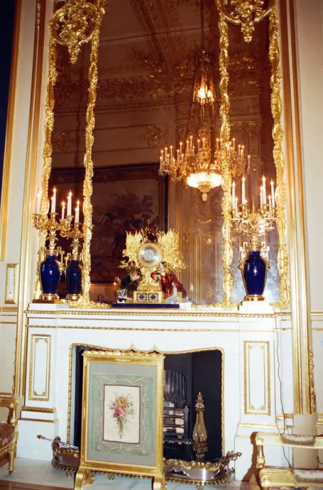 Framed Print : Interior view of Windsor Castle showing restoration after it was damaged by fire in 1992 Framed Print : Interior view of Windsor Castle showing restoration after it was damaged by fire in 1992