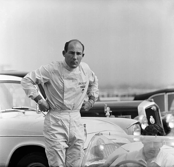 International 200 at Aintree motor circuit. Stirling Moss. 22nd April 1961
