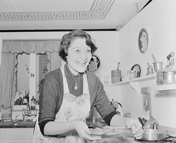 International Cookery Exhibition at the Royal Festival Hall Greek housewife