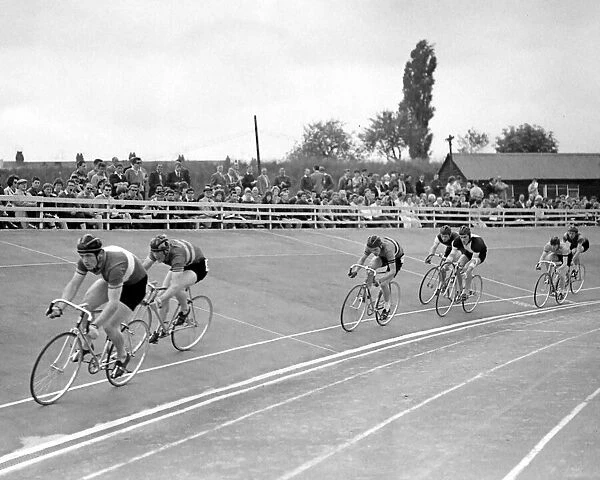 International cycling event held at the Butts Stadium, Coventry. 12th June 1962