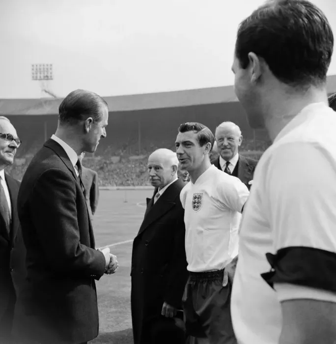 Framed Print : International Football England v. Scotland. Johnny Haynes Framed Print : International Football England v. Scotland. Johnny Haynes