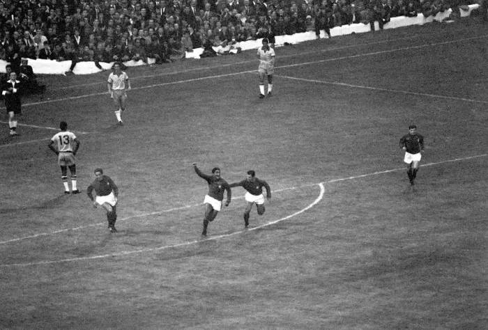Framed Print : International Football July 1966 Brazil v Portugal World Cup 1966 Group Phase Framed Print : International Football July 1966 Brazil v Portugal World Cup 1966 Group Phase
