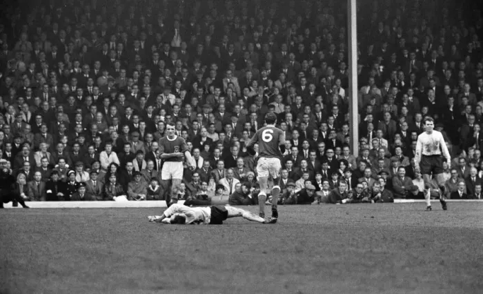Framed Print : International football match at Ninian Park, Cardiff. Wales 0 v England 0 Framed Print : International football match at Ninian Park, Cardiff. Wales 0 v England 0