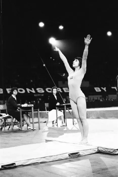 Framed Print : International Gymnastics at Wembley Arena, London, Saturday 2nd April 1966 Framed Print : International Gymnastics at Wembley Arena, London, Saturday 2nd April 1966