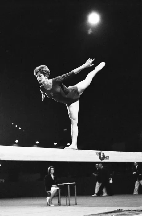 Framed Print : International Gymnastics at Wembley Arena, London, Saturday 2nd April 1966 Framed Print : International Gymnastics at Wembley Arena, London, Saturday 2nd April 1966