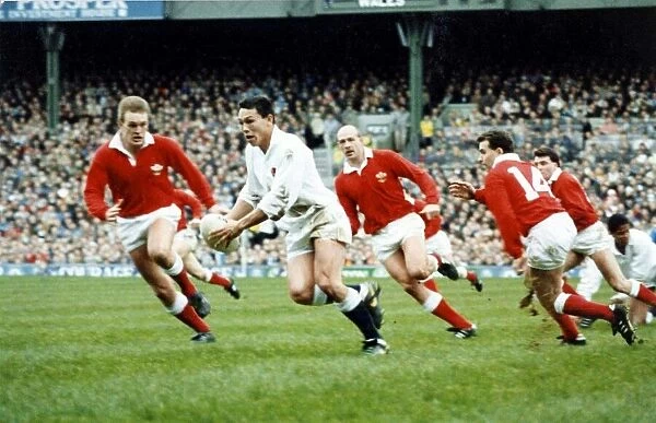 International match at Cardiff Arms Park. Wales v England