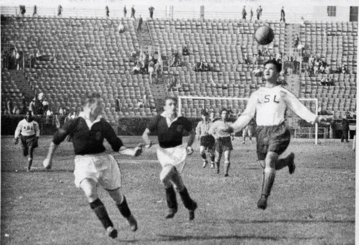 Framed Print : International match USA v Scotland, 10th June 1949 Framed Print : International match USA v Scotland, 10th June 1949