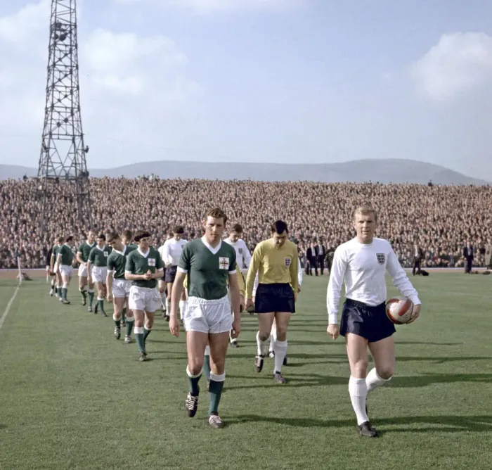 Framed Print : International match at Windsor Park in Belfast England 4 v Northern Ireland 3 Framed Print : International match at Windsor Park in Belfast England 4 v Northern Ireland 3