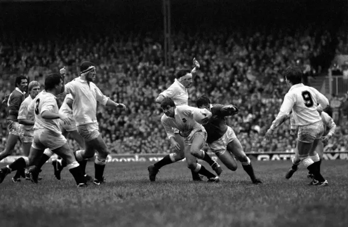Framed Print : International Rugby Union. England v. Wales. January 1986 PR-04-100