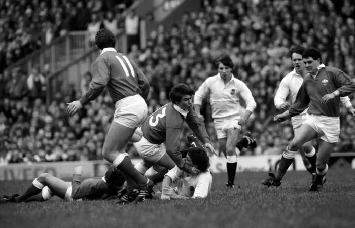 Framed Print : International Rugby Union. England v. Wales. January 1986 PR-04-094