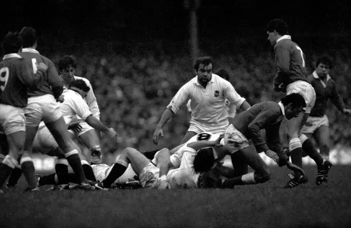 Framed Print : International Rugby Union. England v. Wales. January 1986 PR-04-043 Framed Print : International Rugby Union. England v. Wales. January 1986 PR-04-043