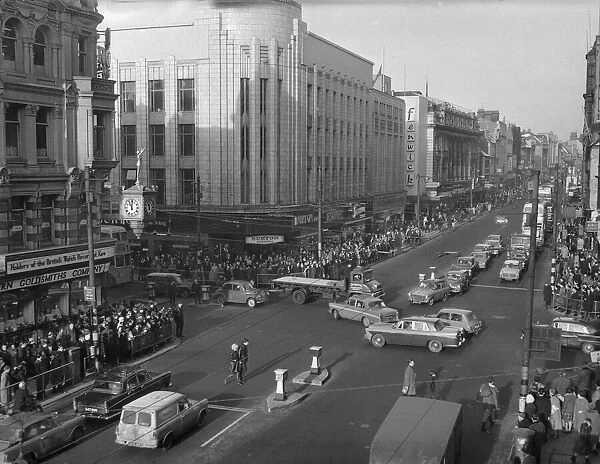 An intersection at Northumberland Street, Newcastle. c. 1960