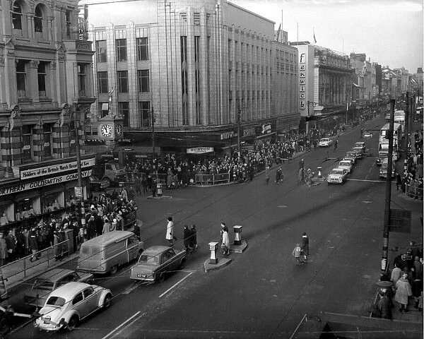 An intersection of Northumberland Street, Newcastle. c. 1960