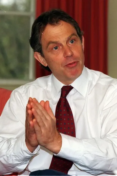 Framed Print : Interview With Prime Minister Tony Blair April 1998 Prime Minister Tony Blair