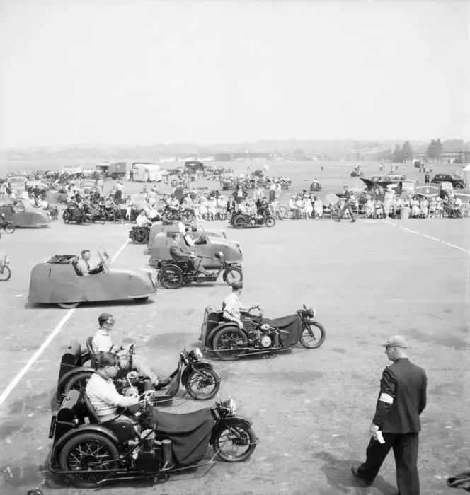 Framed Print : Invalid Tricycle Assoiation. rally, Hendon. July 1952 C3431 Framed Print : Invalid Tricycle Assoiation. rally, Hendon. July 1952 C3431