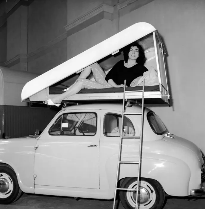 Framed Print : Inventions: Car Roof Tent: A new revolutionary camping invention The Roof Tent Framed Print : Inventions: Car Roof Tent: A new revolutionary camping invention The Roof Tent