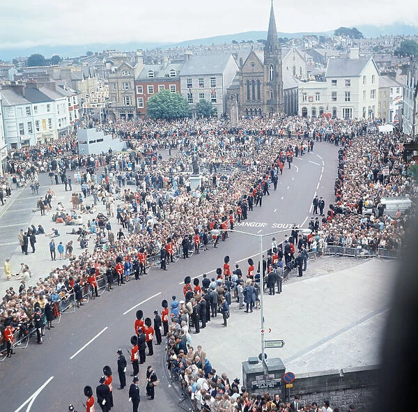 Investiture of Prince Charles as Prince of Wales 01  /  07  /  1969 View from Caernarfon