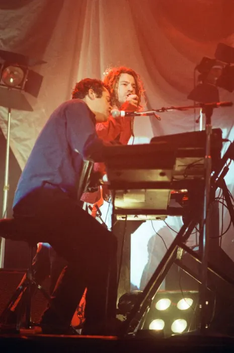 Framed Print : INXS performing at Cardiff University Students Union. Frontman Michael Hutchence Framed Print : INXS performing at Cardiff University Students Union. Frontman Michael Hutchence