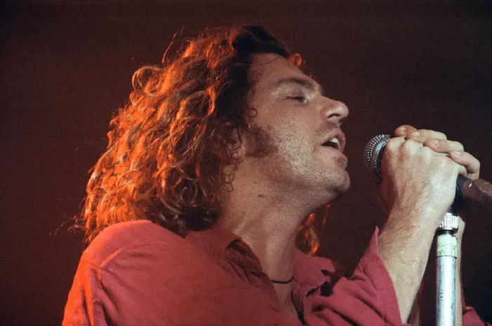 Framed Print : INXS performing at Cardiff University Students Union. Frontman Michael Hutchence Framed Print : INXS performing at Cardiff University Students Union. Frontman Michael Hutchence