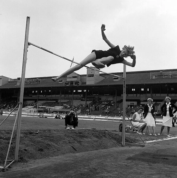 Iolandra Balas July 1962 High Jumper at the Womerns aA Championships - The first woman