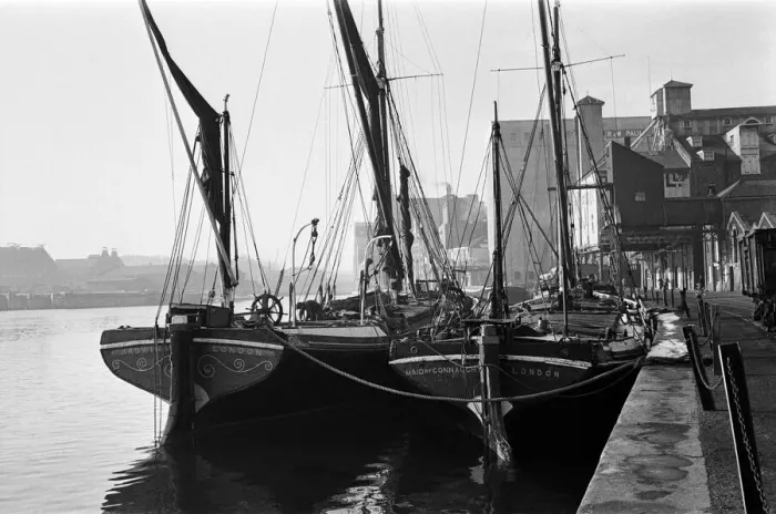 Framed Print : Ipswich docks, Suffolk. 7th Januray 1965 Framed Print : Ipswich docks, Suffolk. 7th Januray 1965