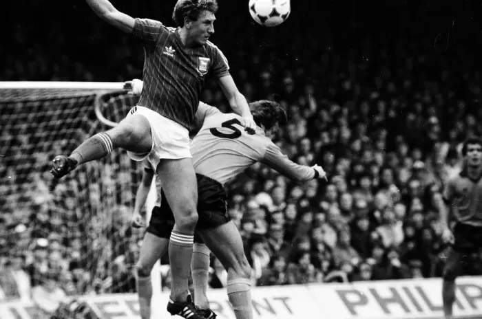 Framed Print : Ipswich Town v Wolverhampton Wanderers league match at Portman Road October 1981 Framed Print : Ipswich Town v Wolverhampton Wanderers league match at Portman Road October 1981