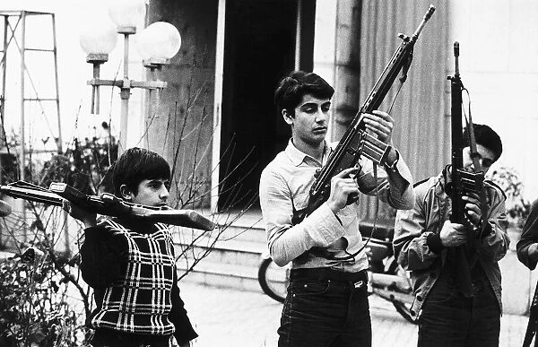 Irans Boy Scouts some aged only twelve are being taught to use German made G3 rifles