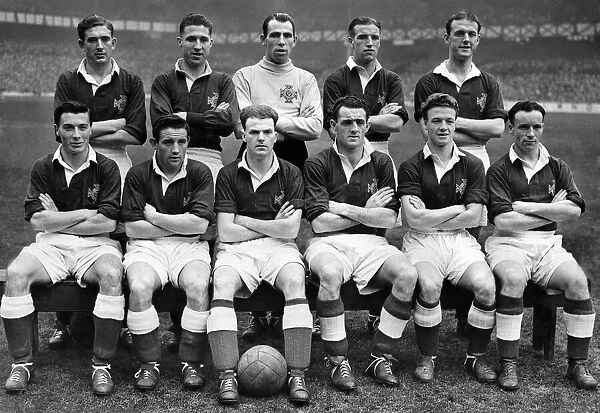 Ireland Football Team pose for a group picture : D. Blanchflower (Aston Villa): L