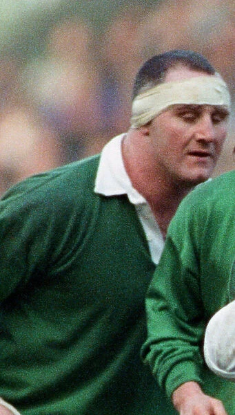 Irelands Gary Halpin seen here in action against England at Twickenham during the 1992