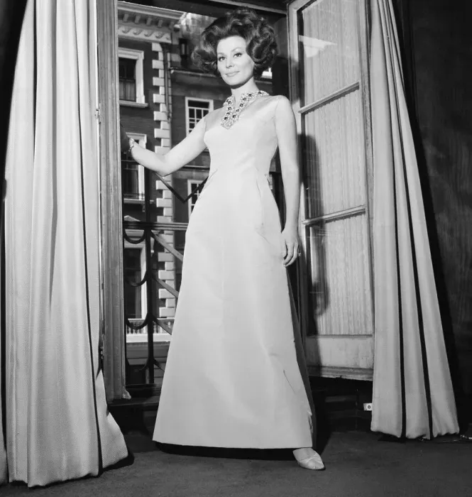 Framed Print : Irina Demick, french actress, in the UK for premiere of new film
