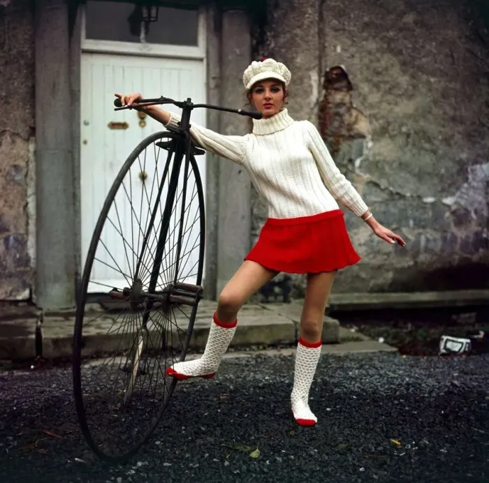 Framed Print : Irish Fashions- November 1969 Anna Andreucetti wearing some of Designer Cyril