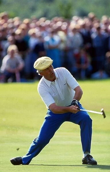 Irish golfer Christy O Connor in action at the Bell