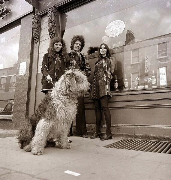 Irish People with Dog - 1968
