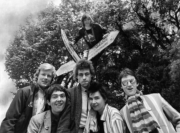 The Irish Rock Group 'The Boom Town Rats'photographed in Dublin