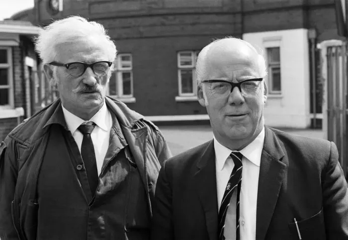 Framed Print : Irlam steel dispute. Pictured, Irlam Steels action men Martin Kennedy (left Framed Print : Irlam steel dispute. Pictured, Irlam Steels action men Martin Kennedy (left