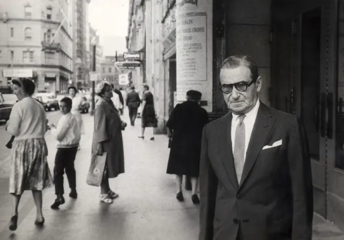 Framed Print : Irving Berlin stood outside the Colonial Theatre in Boston where his new musical