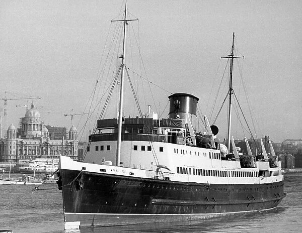 The Isle of Man steamer Monas Isle docked in London 30 October 1980
