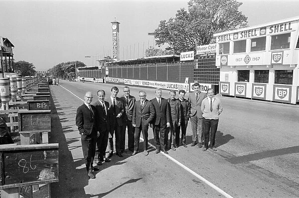 Isle of Man TT Races 1967. The men who make it all possible