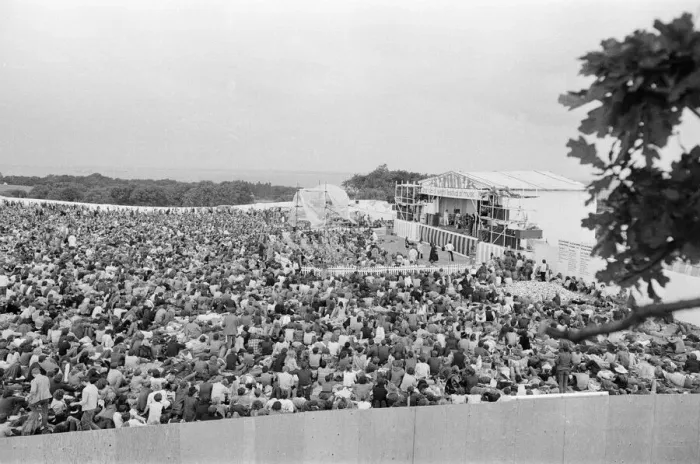Framed Print : Isle of Wight Festival 1969, held on 29th to 31st August 1969 at the English town of