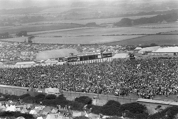 Isle of Wight pop festival. 29th August 1970