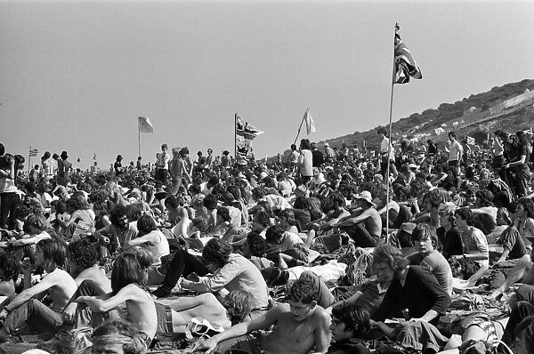 Isle of Wight pop festival. 29th August 1970