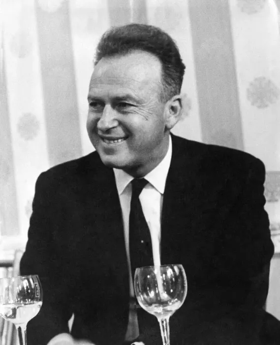 Framed Print : Israeli General, Yitzhak Rabin. February 1968 P005466