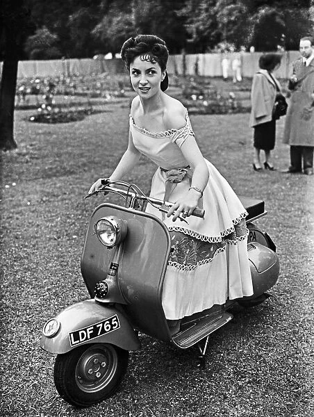 Italian actress Gina Lollobrigida attends the Sunday Pictorial Great Film Garden Party