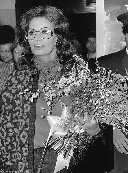 Italian actress Sophia Loren was signing books at the Liberty store Regent Street when